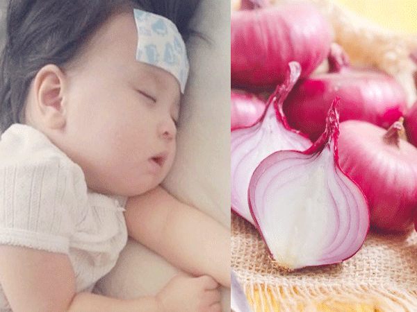 Ridurre la febbre per i bambini con metodi popolari: 1 cipolla è sufficiente!