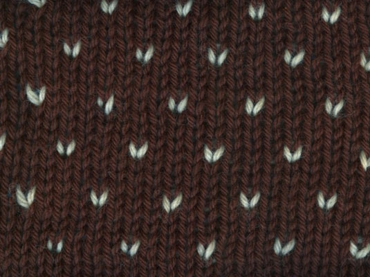シンプルなストランドパターンの編み方