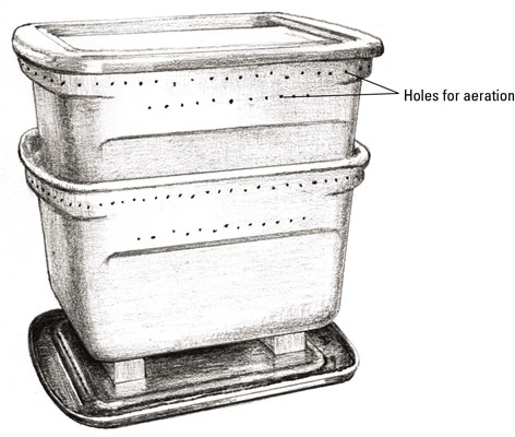 Cómo construir su propio compostador de gusanos