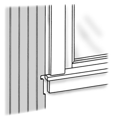 Cómo cortar un revestimiento de madera con reborde para que quepa alrededor de una ventana