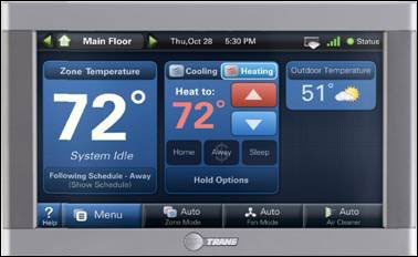 Thermostat intelligent Tranes ComfortLink